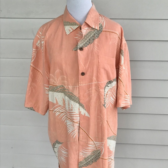 Tommy Bahama Other - Tommy Bahama Tropical Foliage Silk Print Shirt